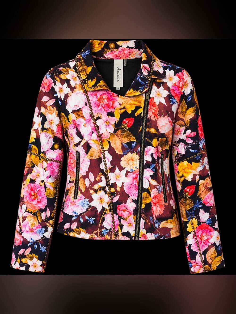 ARATTA Floral Women's Light Denim Jacket.‎ Sz M. NWT